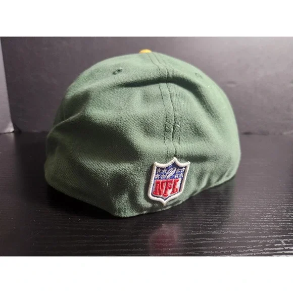 New Era Green Bay Packers NFL 59FIFTY Fitted Hat Size 8 - Picture 3 of 7